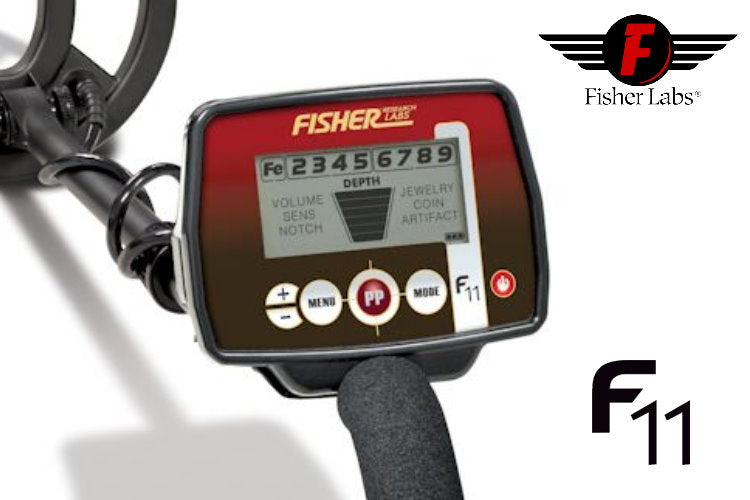 Metalldetektor Fisher F11 Display