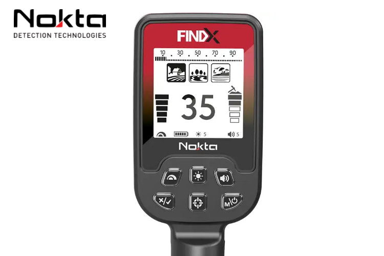 Nokta FINDX Metalldetektor Display