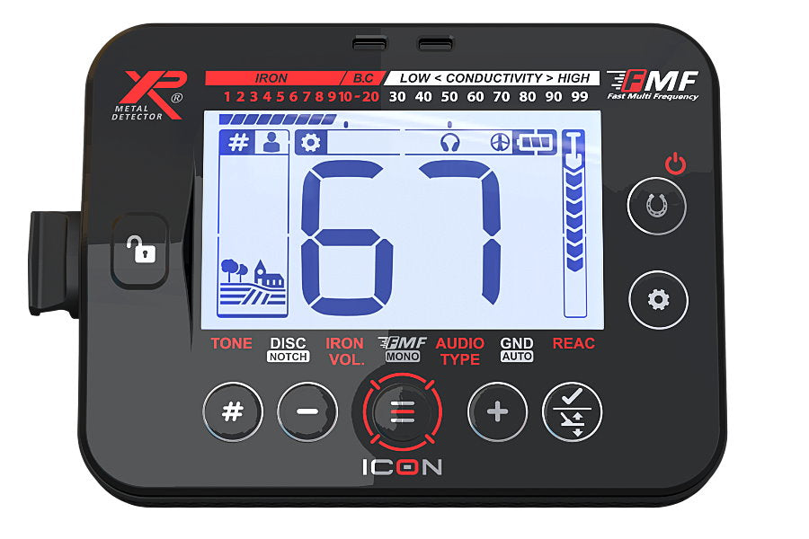 Metalldetektor XP Icon Display