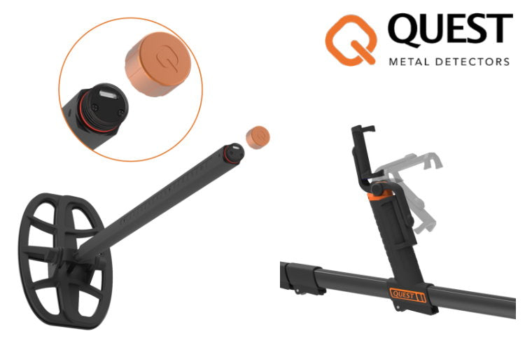Quest AIR Metalldetektor Gestängehalterung