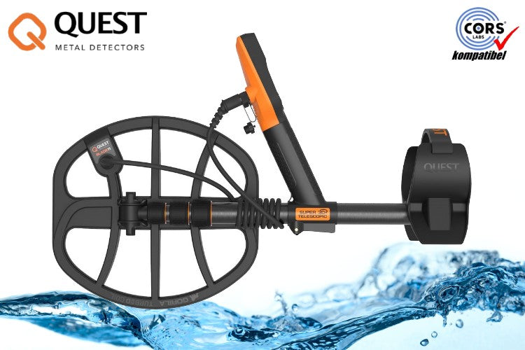 Quest X10 IDmaxX Metalldetektor Seitenansicht