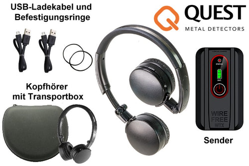 Funkkopfhörer für Metalldetektoren
